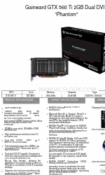 Gainward GTX 560 TI 2048MB PHANTOM Opuscolo