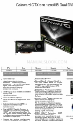 Gainward GTX 570 1280MB Dual DVI パンフレット