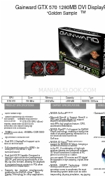 Gainward GTX 570 1280MB GOLDEN SAMPLE Folleto