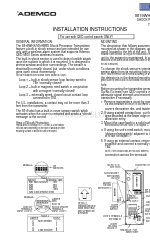 ADEMCO 5819WHS - Ademco Wireless Shock Processor Kurulum Talimatları