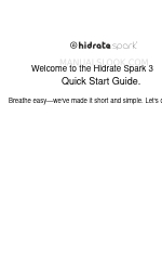 HidrateSpark 3 Manual de início rápido