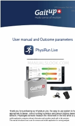 Gait up PhysiRun Live Gebruikershandleiding en resultaatparameters