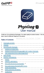 Gait up Physilog 5 Benutzerhandbuch