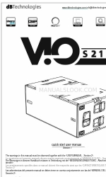 dB Technologies VIO S218 Manuel de démarrage rapide