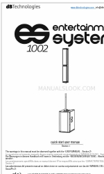 dB Technologies ES1002 Quick Start User Manual