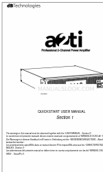 dB Technologies a2ti Manual do utilizador de início rápido