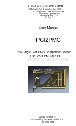 Dynamic Engineering PCI2PMC Gebruikershandleiding