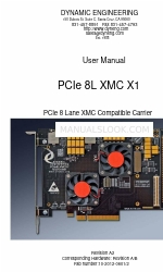 Dynamic Engineering PCIe 8L XMC X1 Gebruikershandleiding