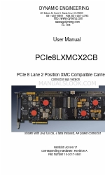 Dynamic Engineering PCIe8LXMCX2CB Gebruikershandleiding