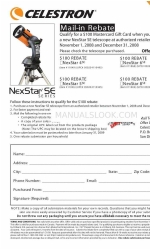 Celestron NexStar 4 SE Arkusz specyfikacji