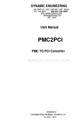 Dynamic Engineering PMC2PCI Руководство пользователя