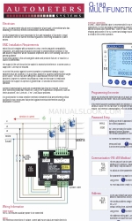 Autometers Systems Q-180 Manual de inicio rápido