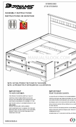 Dynamic Furniture STORAGE BED Manuel d'instructions de montage