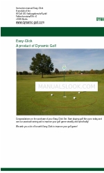 Dynamic Golf Easy-Click Gebruiksaanwijzing