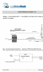 AutoMotionShade 4270P Краткое справочное руководство