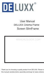 Celexon DELUXX SlimFrame SoundVision SFSV-221X124 User Manual