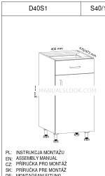 GALA MEBLE D40S1 Assembly Manual