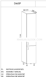 GALA MEBLE D40SP Assembly Manual