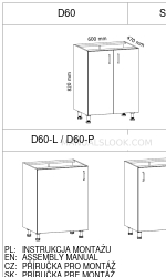 GALA MEBLE D60-L Montagehandleiding