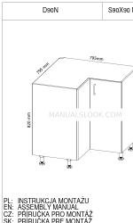 GALA MEBLE D90N S90X90 NAR Montaj Kılavuzu