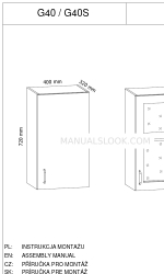 GALA MEBLE G40S Manuel d'assemblage