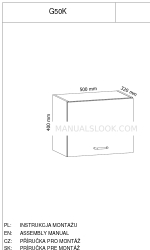 GALA MEBLE G50K Instrukcja montażu