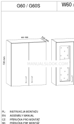 GALA MEBLE G60 Manuel d'assemblage