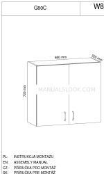 GALA MEBLE G80C Assembly Manual