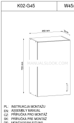 GALA MEBLE K02-G45 Manual de montaje