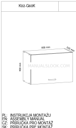 GALA MEBLE K02-G60K Manuale di montaggio