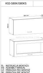 GALA MEBLE K02-G80K Montagehandleiding