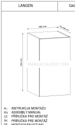 GALA MEBLE LANGEN G40G Instrukcja montażu