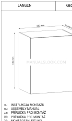 GALA MEBLE LANGEN G60G Assembly Manual