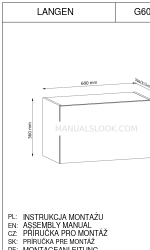 GALA MEBLE LANGEN G60KN Manuale di montaggio