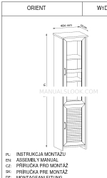 GALA MEBLE ORIENT W1DS Assembly Manual