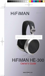 HiFiMAN HE-300 Manual do Proprietário