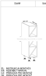 GALA MEBLE S20W Assembly Manual