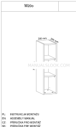 GALA MEBLE W20o Assembly Manual