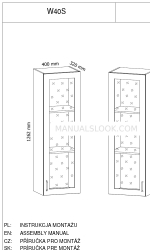 GALA MEBLE W40S Assembly Manual