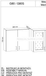 GALA MEBLE W80/72 Assembly Manual