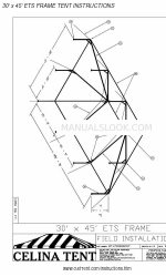 Celina 30’ x 45’ ETS FRAME TENT Instrukcje użytkowania