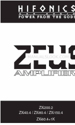 Hifionics Zeus ZXI150.4 Manual do utilizador