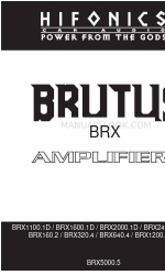 Hifionics BRUTUS BRX1200.4 Installationsanleitung Handbuch