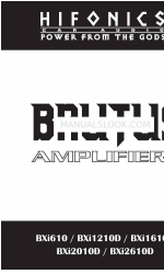 Hifionics Brutus BXI 2010D Owner's Manual