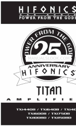 Hifionics Hifonics TXi10080 Panduan Pengguna