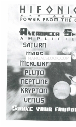 Hifonics Andromeda Mercury A4400 Посібник користувача