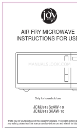 Galanz JCMJ913BKAW-10 Manual de instruções de utilização