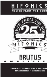 Hifonics Brutus BXI 1608D Manual do utilizador