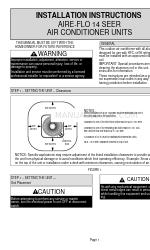 Aire-Flo 30 Manual de instruções de instalação