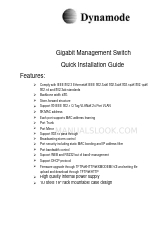 Dynamode 24 ports Giga managed switch クイック・インストール・マニュアル